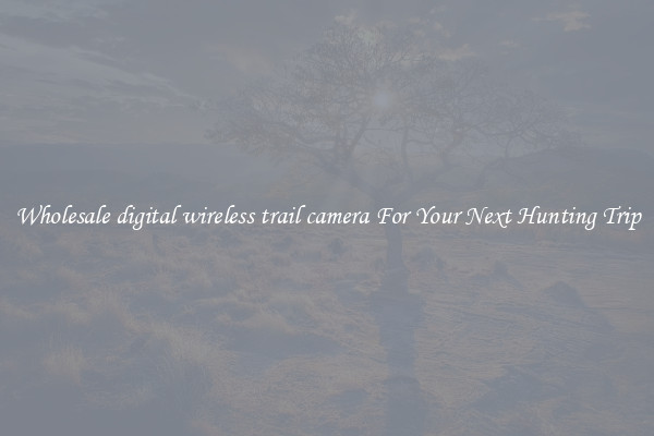 Wholesale digital wireless trail camera For Your Next Hunting Trip