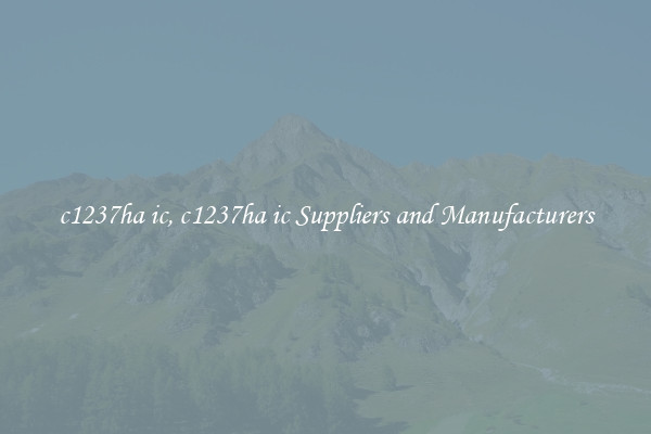 c1237ha ic, c1237ha ic Suppliers and Manufacturers
