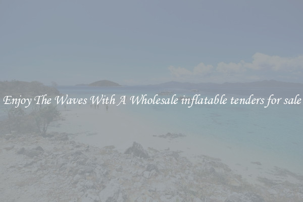 Enjoy The Waves With A Wholesale inflatable tenders for sale