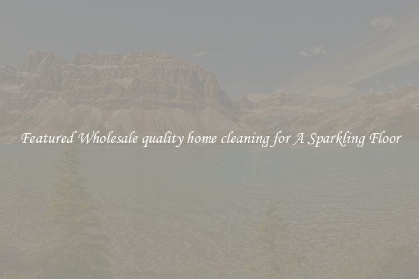 Featured Wholesale quality home cleaning for A Sparkling Floor