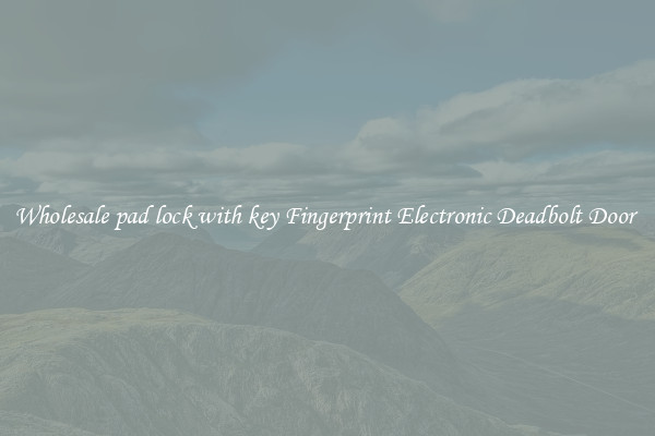 Wholesale pad lock with key Fingerprint Electronic Deadbolt Door 