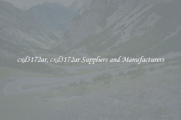 cxd3172ar, cxd3172ar Suppliers and Manufacturers