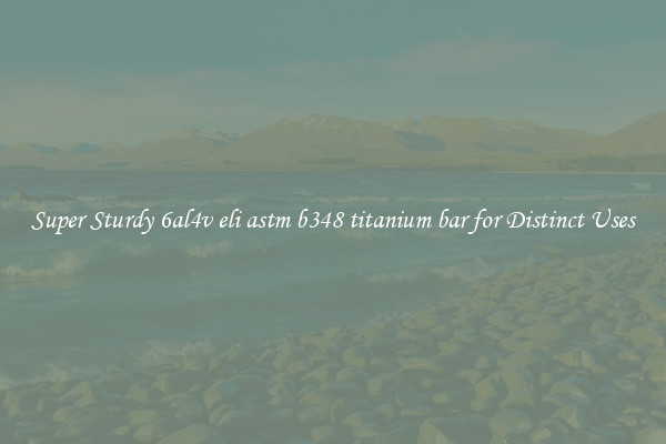 Super Sturdy 6al4v eli astm b348 titanium bar for Distinct Uses