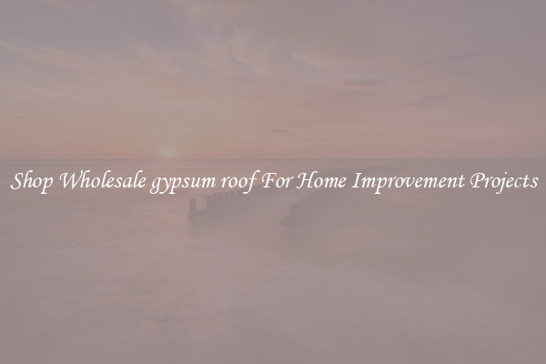 Shop Wholesale gypsum roof For Home Improvement Projects