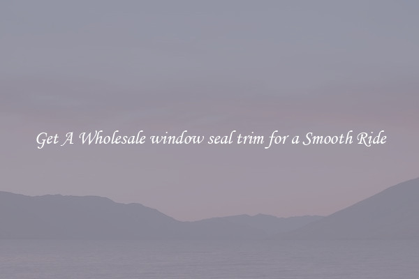 Get A Wholesale window seal trim for a Smooth Ride
