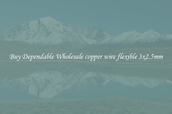 Buy Dependable Wholesale copper wire flexible 3x2.5mm
