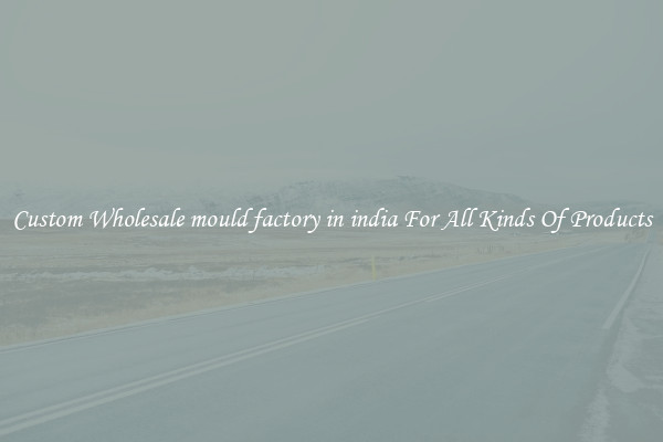 Custom Wholesale mould factory in india For All Kinds Of Products